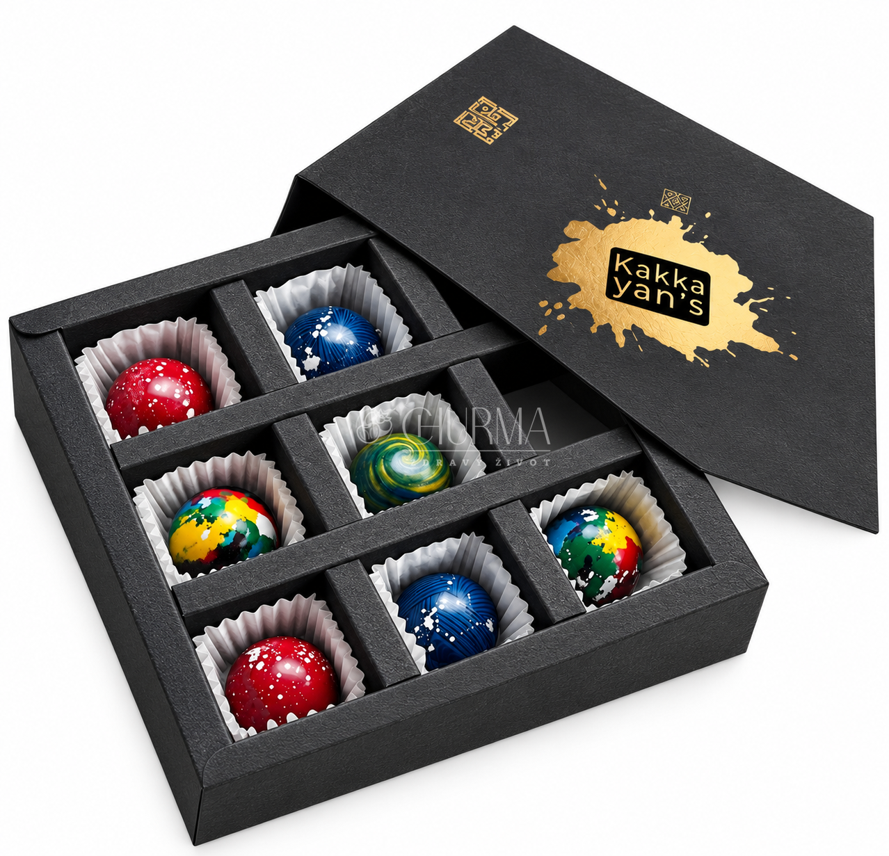 Pralinky s lesní a čokoládovou ganache 105g